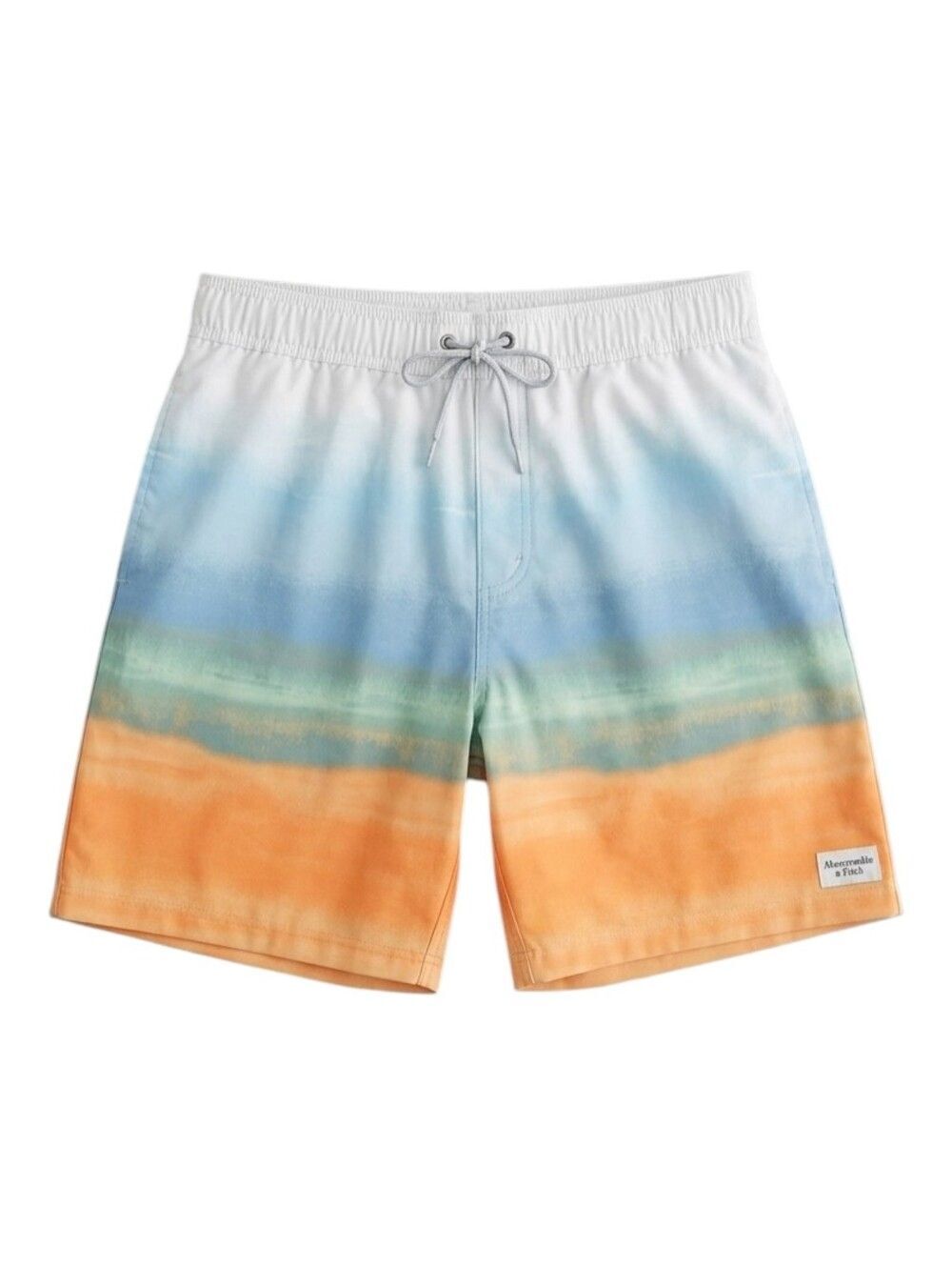 A&F Abercrombie Kids Swim Trunks Swimming Suit Ombre Stripes Boys Size 15 16